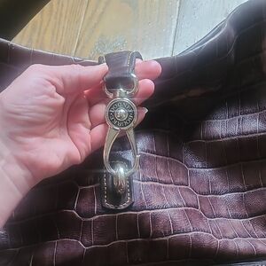 Dooney & Bourke Brown Croc Embossed Bag